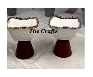 Juego de Dos Tazones para Servir Alimentos en Hierro y Madera, Tazón para Servir Chocolate y Frutos Secos a Precios Asequibles - Product Image 1