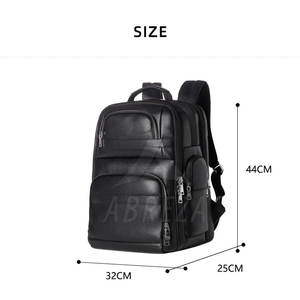 Sac à dos pour homme en cuir véritable léger OEM, fermeture éclair par sublimation, respirant, séchage rapide, capacité de 20 à 35 L, personnalisable - Product Image 6