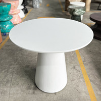 Table d'appoint moderne en fibrociment blanc de style vietnamien pour cuisine extérieure, idéale pour hôtels et hôpitaux, mobilier léger et réglable