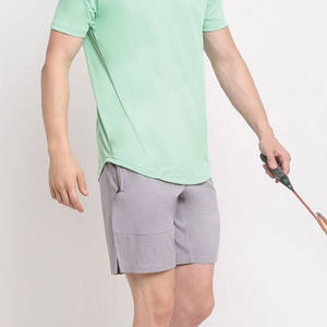 Pantalones Cortos Deportivos Casuales Cómodos 100% Algodón para Hombre, Color Sólido, Transpirables, de Secado Rápido y Alta Calidad - Product Image 4