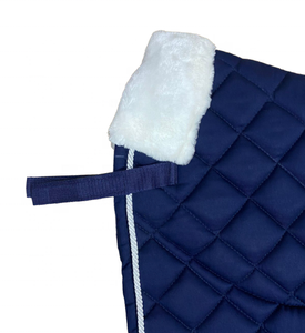 Tapis de selle de cheval personnalisés remplis de laine Accessoires de dressage occidental avec doublure en coton Doublure en fourrure personnalisée Accessoires d'équitation - Product Image 5