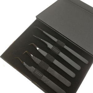 Pince à cils anti-magnétique en acier inoxydable Durable de qualité supérieure poignée confortable outils de précision pointus pour cils - Product Image 1