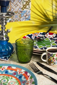 Set di 6 Bicchieri da 250ml Multicolore in Vetro Resistente, Design Moderno, per Acqua, Succhi e Cocktail, Vinci by Excelsa - Product Image 3