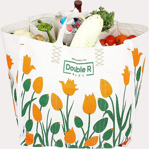 Producto de Venta caliente de alta calidad logotipo personalizado yute bolsa de compras bolsa de lona de algodón artículo personalizado estilo patrón carta promoción IND - Product Image 3