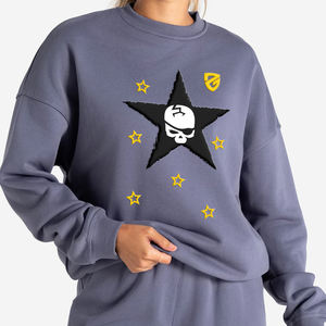 Vente en gros de vêtements pour femmes sweats d'hiver à épaules tombantes couleur décontracté solide sweats à capuche tricotés pour femme - Product Image 3