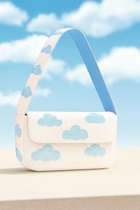 Sac à main nuage blanc sacs à bandoulière perlés sac à main nuage bleu sac à main perlé sac à thème nuage - Product Image 3