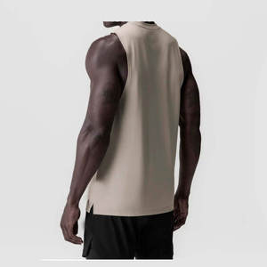 Haute Qualité Léger Gym Workout Débardeurs Hommes Solide Polyester Évacuation De La Sueur Respirant Fitness Gym Stringer Top XL Poche - Product Image 2