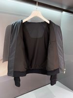 Blouson bombardier matelassé à logo personnalisé de haute qualité OEM pour hommes manteau d'extérieur de créateur de luxe pour le bureau