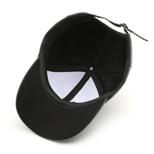 Gorras de Béisbol de Nuevo Diseño, Gorras de Cuero Hechas a Medida, Gorras Negras Ajustadas de Cuero Cómodo - Product Image 6