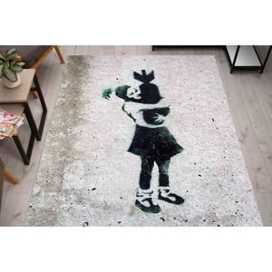 Alfombra Banksy Bomb Hugger: Arte de Graffiti, Lavable a Máquina, Alfombra Impresa, Alfombra de Chenilla - Product Image 5