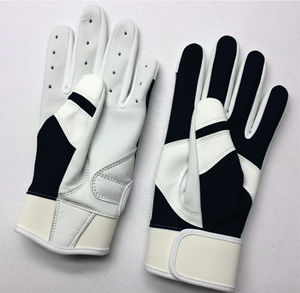 Gants de frappe de baseball en cuir bleu respirant à poignet court pour hommes, de qualité supérieure, personnalisés, pour usage professionnel, dernière collection - Product Image 3
