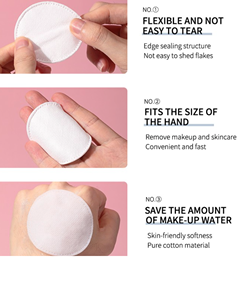 OEM 3 Layers Makeup Remover Round Soft lint free <b>cotton</b> New Color customized <b>cotton</b> <b>Pads</b> From Vietnam High Quality Beauty - Product Image 2