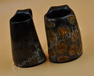 Cuerno de vaca/buey y Punta de cuerno de búfalo fabricación india negro marrón cuerno para beber - Product Image 5