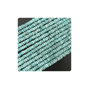 Alta calidad 4-5mm Dominican Blue Larimar Faceted Rondelle Beads 14 pulgadas Strands Premium para la fabricación de joyas Precio de fábrica - Product Image 4