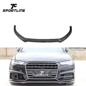 S6 Phong Cách Carbon Fiber C7 Phía Trước Spoiler đối với Audi S6 A6 C7 SLINE Sedan-Door 16-18