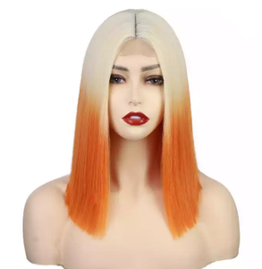 วิกผมสั้นสีคุณภาพสูง Letsfly แบบเวียดนามแท้ ติดด้วยลูกไม้ด้านหน้า ผลิตด้วยเครื่องจักร ทรงผมตรง ลดราคา - Product Image 3