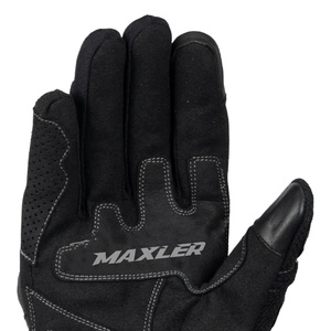 Nouveaux gants de moto en fibre de carbone pour homme, courts, imprimés blanc et noir, en cuir et maille, pour l'hiver, personnalisables avec le nom de l'équipe - Product Image 5