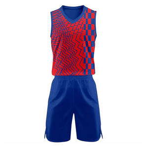 Nouveau design de qualité supérieure pour hommes, uniforme de basket-ball à logo personnalisé, uniforme de basket-ball sans manches à col rond - Product Image 5