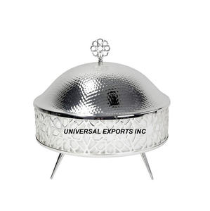 Hotpot de acero inoxidable con acabado dorado, cazuela de vajilla de forma redonda, nuevo calentador de alimentos de Metal más vendido - Product Image 6