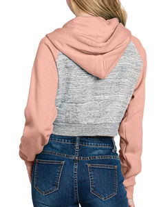 Sweat à capuche zippé pour femme avec logo sur le devant Vêtements d'hiver à manches longues avec capuche courte et poche chez Nurak en 2025 - Product Image 2