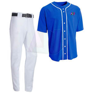 Conjunto de Uniforme de Béisbol para Adultos en Ropa Deportiva, Jersey y Pantalones con el Mejor Diseño, Hecho 100% de Poliéster Ligero, Transpirable y de Secado Rápido - Product Image 2
