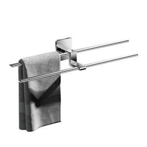Heavy duty wall mounted <b>towel</b> bar made of metal for long lasting use and sleek appeal - Product Image 2