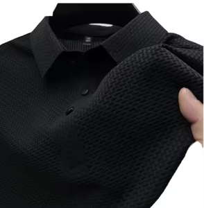 T-Shirt Polo d'été 100% coton pour homme, 180 grammes, confortable, décontracté, décontracté, imprimé soie glacée, design vierge - Product Image 2