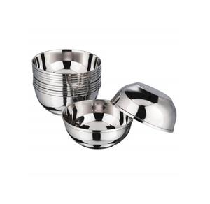 Bol de service en acier inoxydable abordable avec corps durable courbes élégantes et espace pour les présentations alimentaires polyvalentes - Product Image 5