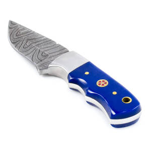 Cuchillo tradicional de acero de Damasco con mango elegante Ideal para campistas y aventuras al aire libre - Product Image 2