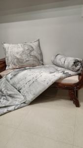 Juego de Edredón Reversible de Algodón Voile 100% Marino Otoñal, Hecho a Mano, Ecológico, para Todas las Estaciones, Relleno de Poliéster Transpirable, Negro - Product Image 3