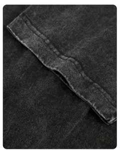 Fabricantes personalizados Ropa Impresión Logo Gráfico O-cuello Hombres Oversized Heavyweight Camisetas Antiarrugas Hilo teñido Otoño - Product Image 2