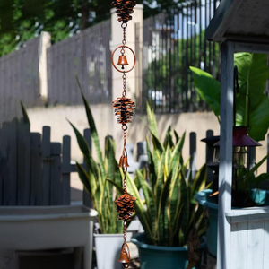 Best Wholesale Price Home Decorative Hanging Rain Chain Unique Design Downspouts Watering Rain Gutter Chain Garden Decoration - Product Image 1