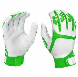 Guantes de Bateo de Béisbol Profesionales Bruce Bolt de Calidad para Adultos, para Zurdos, Duraderos, de Cuero Dividido Premium, con Cierre de Hebilla Antideslizante - Product Image 1