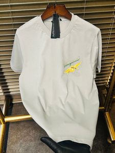 Camiseta de Manga Corta para Hombre, Tallas Grandes, de Seda/Algodón, Anti-Pilling, con Estampado Animal, Color Personalizado, Cuello Redondo, Casual, Transpirable - Product Image 3