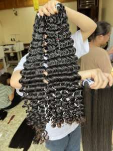 High Quality Vietnamese Pixie Curly Bundles Human <b>Hair</b> 100% Unprocessed No Tangle No Shedding With Wholesale Price - Product Image 3