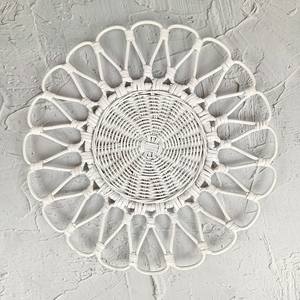 แผ่นหวายแบบชนบทที่ทำด้วยมือเป็นมิตรต่อสิ่งแวดล้อมแบบคลาสสิกงานหัตถกรรมหวายแบบธรรมชาติความร้อนสไตล์ดอกไม้เวียดนาม - Product Image 4