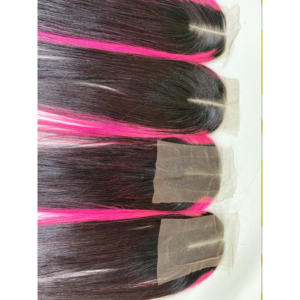 HD dentelle point culminant sans colle dentelle 2*6 perruque Bonestraight vietnamien vierge cheveux humains cuticule aligné faisceaux de cheveux - Product Image 1