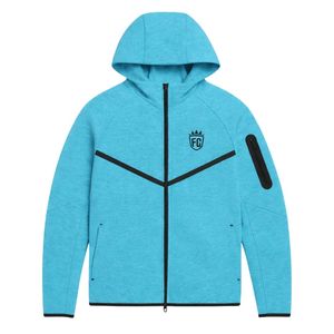 Ensemble de survêtement pour homme, veste à capuche zippée et jogging en polaire technique, ensemble de vêtements de sport Ferozi pour l'entraînement athlétique - Product Image 3