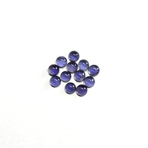 Venta al por mayor IGI Certificado Natural Azul Iolita Cabujón AAA Grado 3mm 4mm Cristal de alta calidad Gemas traseras planas Vivaaz Gems - Product Image 1