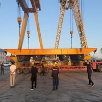 Remorque à plateau plat hydraulique personnalisée en aluminium/alliage avec groupe motopropulseur autopropulsé, capacité de charge maximale de 900 tonnes, solution de transport