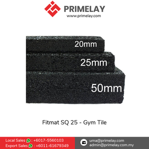 Azulejos de suelo de gimnasio de entrenamiento antideslizantes resistentes a los rayos UV SQ 25 esteras de entrenamiento de goma Fitmat de peso pesado SQ 25 suelo de goma - Product Image 4