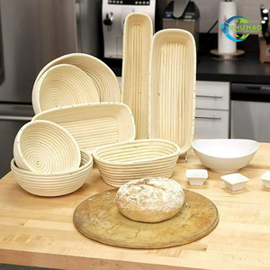 Panier à pâte en osier naturel vietnamien, écologique et durable, idéal pour le pain artisanal. - Product Image 4