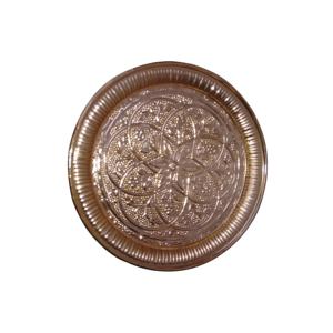 Assiette de service de forme arrondie, assiette de service en bois pour la restauration à domicile, assiettes de service de forme arrondie avec incrustation d'os - Product Image 5