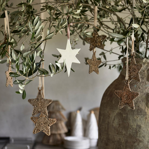 Fabrication rotin Ornement de Noël rustique décorations d'arbre décoration maison de vacances fabriqué au Vietnam - Product Image 4