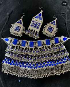 Collar afgano de alta calidad, pendientes personalizados, servicio OEM, proveedor directo, ropa de fiesta de boda, conjuntos de joyería afgana para - Product Image 3