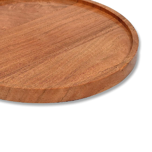 Meilleure vente moderne et design vintage plateau de service en bois massif assiette ensemble de service pour petit déjeuner prix de gros usage domestique impression unique - Product Image 4
