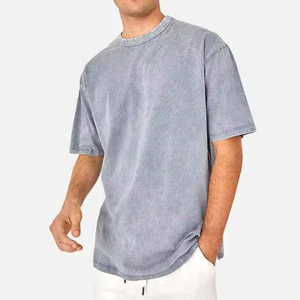 Camiseta de Hombre de Alta Calidad, Estilo Oversize, Lavado Ácido, Estilo Urbano Hip Hop, con Logotipo Personalizado - Product Image 1