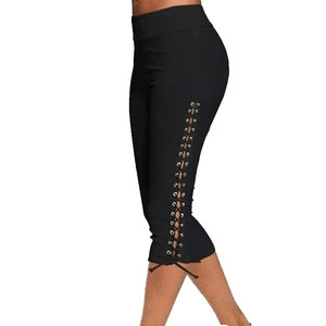 Manufacturer of Plus size push up gym <b>Capri</b> <b>leggings</b> with pockets - Product Image 5