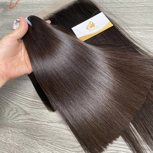 Machine de cheveux humains vierges russes de haute qualité de 1 à 3 ans Double trame non transformée couleur personnalisée teinte blanchie compétitive - Product Image 1
