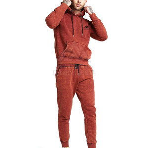 Venta caliente de moda Slim Fit ácido lavado chándal ropa de entrenamiento cómodo pulóver ácido lavado chándal - Product Image 1